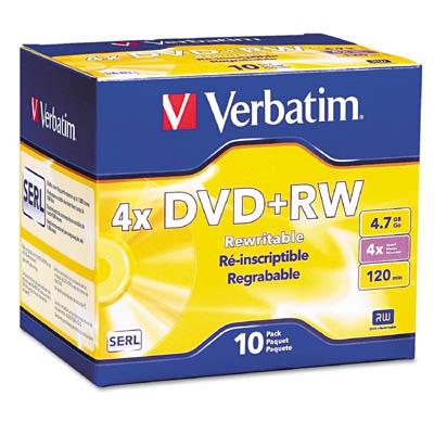 VERBATIM DVD+RW 4.7GB/4X 120MIN