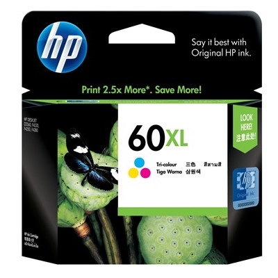 HP 60XL High Yield Tri-color Original Ink Cartridge