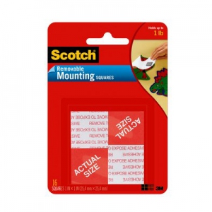 3M MOUNTING SQUARE REMOVABLE 