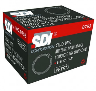 SDI BOOK RING 0755 2.5" (60MM) 25'S/BX
